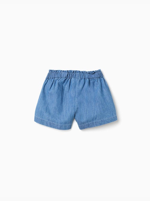 Pantaloncini paperbag di jeans con nodo decorativo - Kiabi