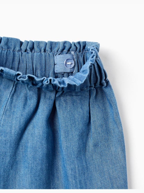 Pantaloncini paperbag di jeans con nodo decorativo - Kiabi