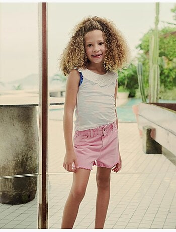 Pantaloncini paperbag in denim, MO Fashion