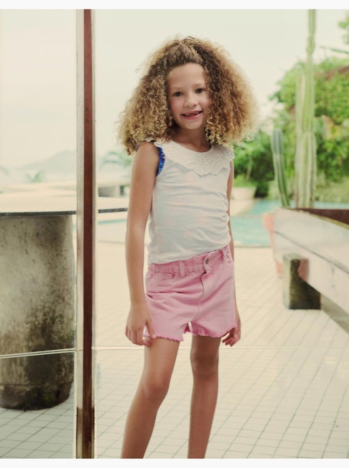 Pantaloncini paperbag in denim, MO Fashion - Kiabi