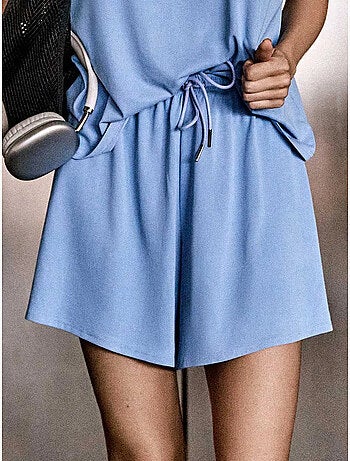 Pantaloncini regolabili in vita in tessuto extra morbido