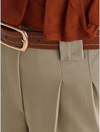 Pantaloncini sartoriali a vita alta da donna dilvin