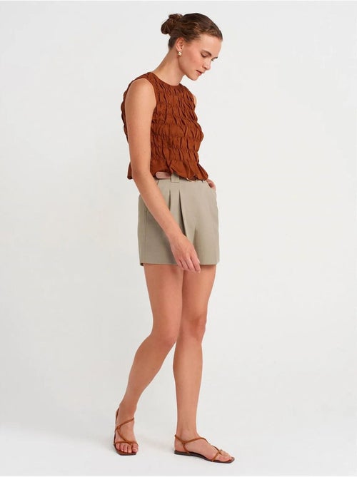 Pantaloncini sartoriali a vita alta da donna dilvin - Kiabi Pantaloncini sartoriali a vita alta da donna dilvin - Kiabi