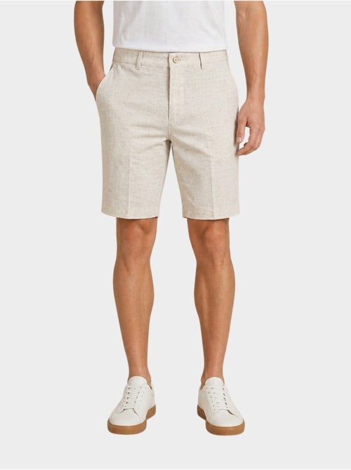 Pantaloncini semplici in cotone, lino e poliestere - Kiabi Pantaloncini semplici in cotone, lino e poliestere - Kiabi