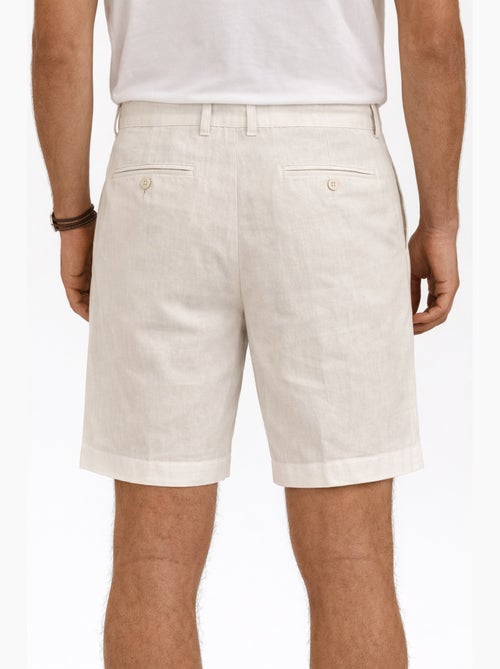 Pantaloncini semplici in cotone, lino e poliestere - Kiabi Pantaloncini semplici in cotone, lino e poliestere - Kiabi