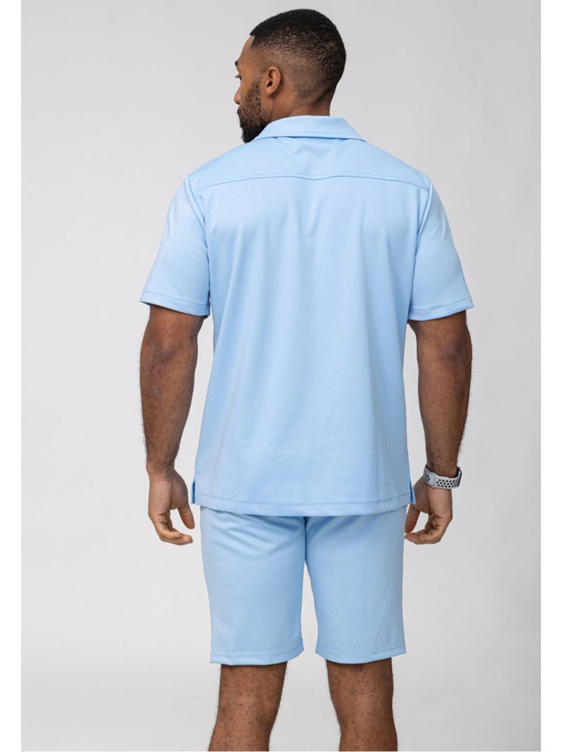 Pantaloncini, set di camicie Kebello Blu cielo - Kiabi