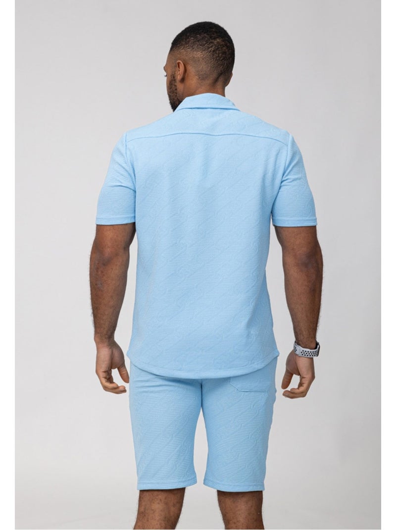 Pantaloncini, set di camicie Kebello Blu cielo - Kiabi