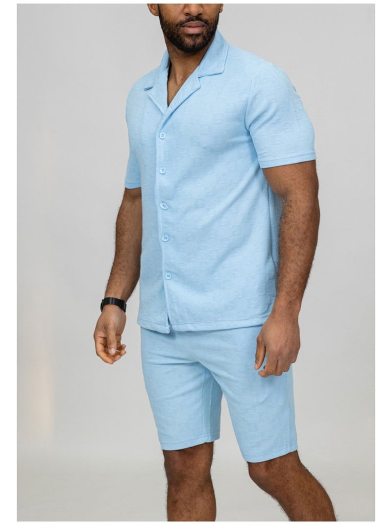 Pantaloncini, set di camicie Kebello Blu cielo - Kiabi