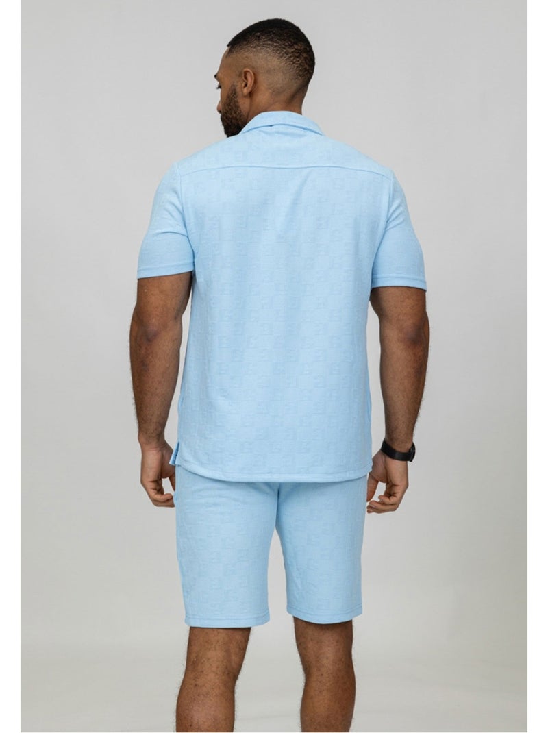 Pantaloncini, set di camicie Kebello Blu cielo - Kiabi