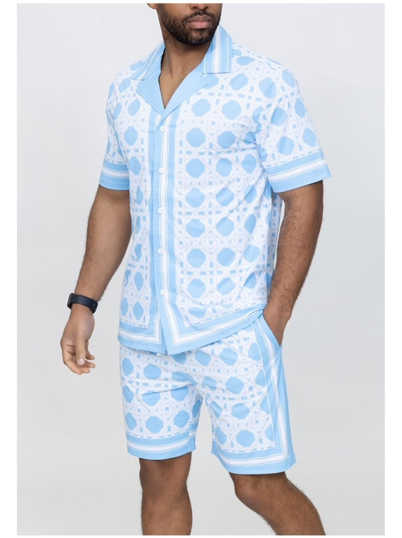 Pantaloncini, set di camicie Kebello Blu cielo - Kiabi