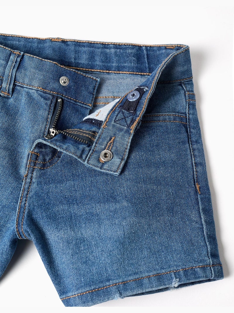 Pantaloncini slim in jeans con cinque tasche Blu Blu - Kiabi