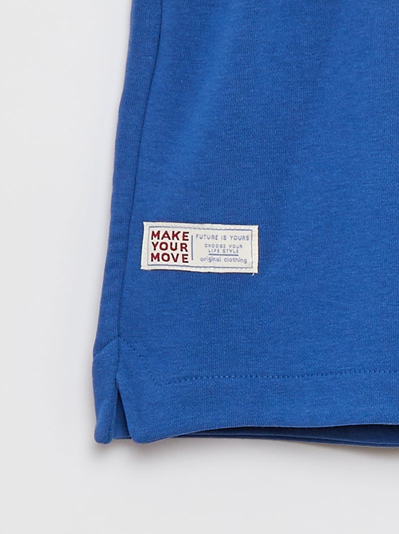 Pantaloncini sportivi con vita a contrasto BLU - Kiabi