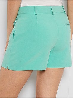 Pantaloncini vita alta abbottonata - Kiabi