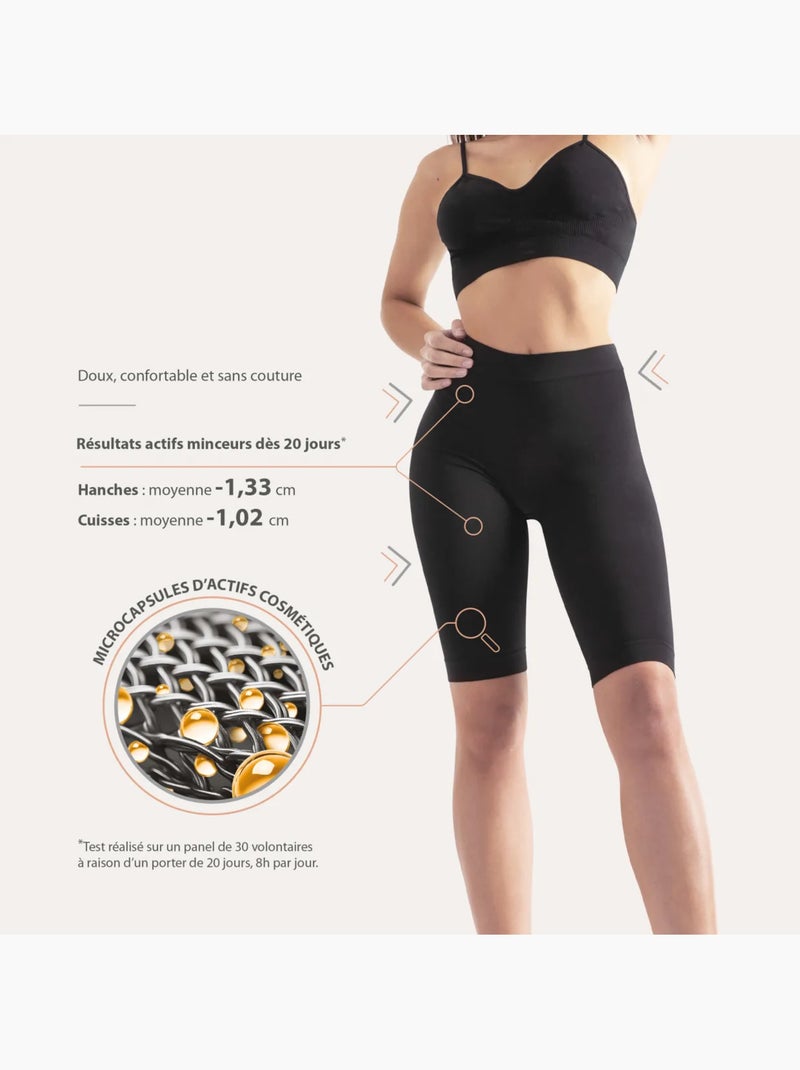 Pantaloncino Comfort snellente Nero - Kiabi