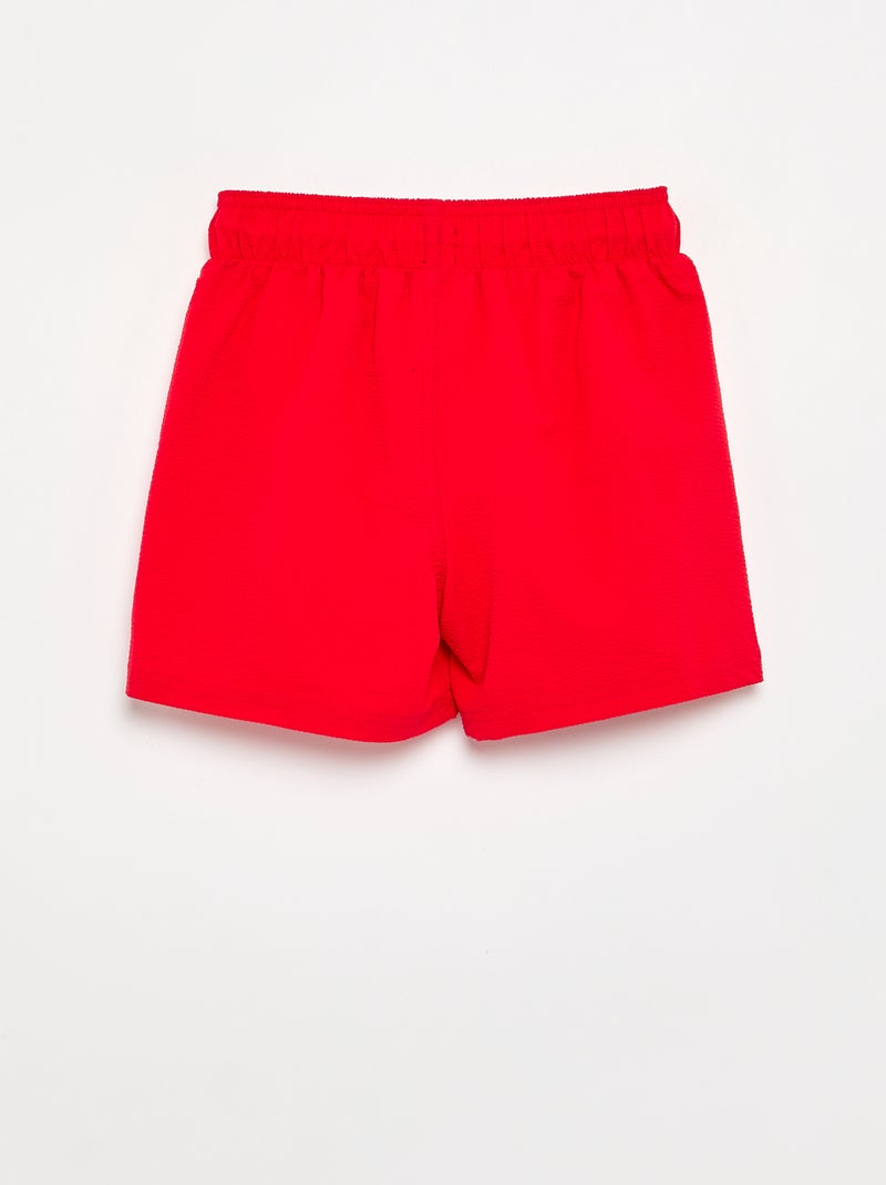 Pantaloncino da bagno tinta unita Rosso - Kiabi