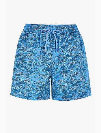 Pantaloncino da bagno uomo con cintura e stampa camouflage zebra profonda penti