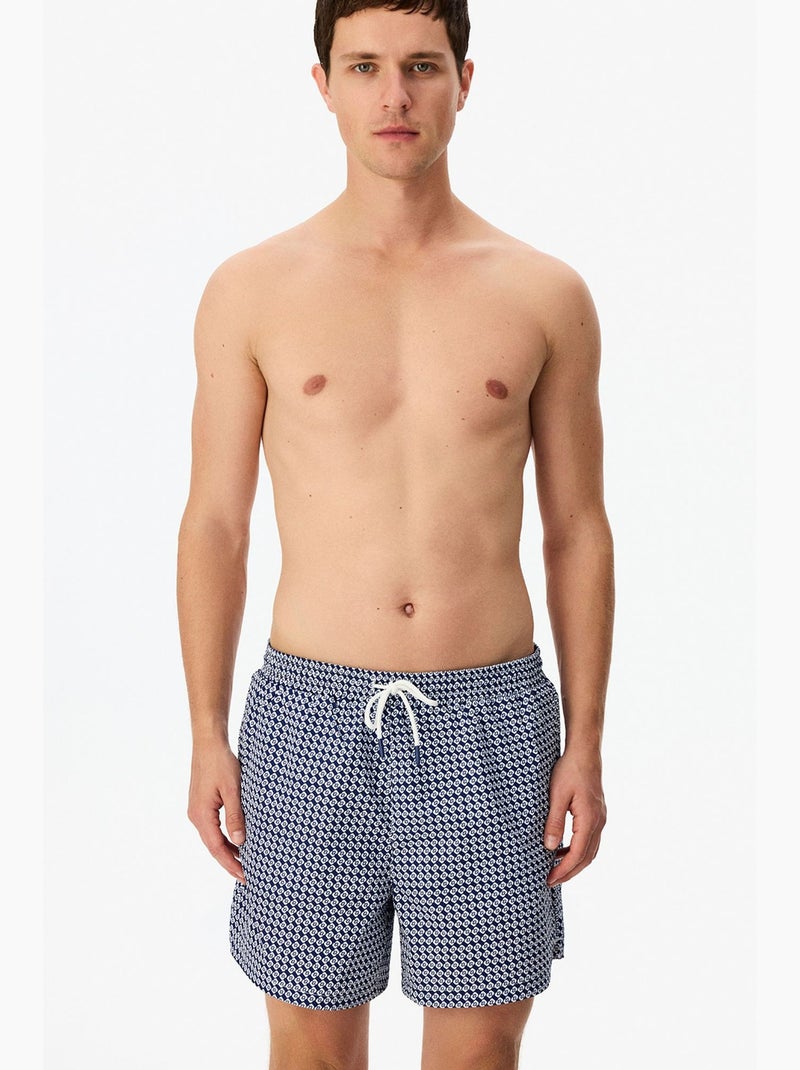 Pantaloncino da bagno uomo countty club con motivo geometrico penti Blu marino - Kiabi