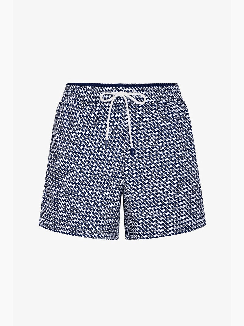 Pantaloncino da bagno uomo countty club con motivo geometrico penti Blu marino - Kiabi