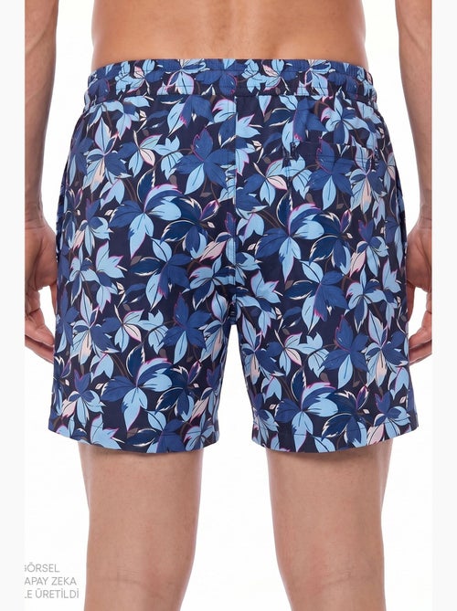 Pantaloncino da bagno uomo surf view con stampa foglie penti - Kiabi Pantaloncino da bagno uomo surf view con stampa foglie penti - Kiabi