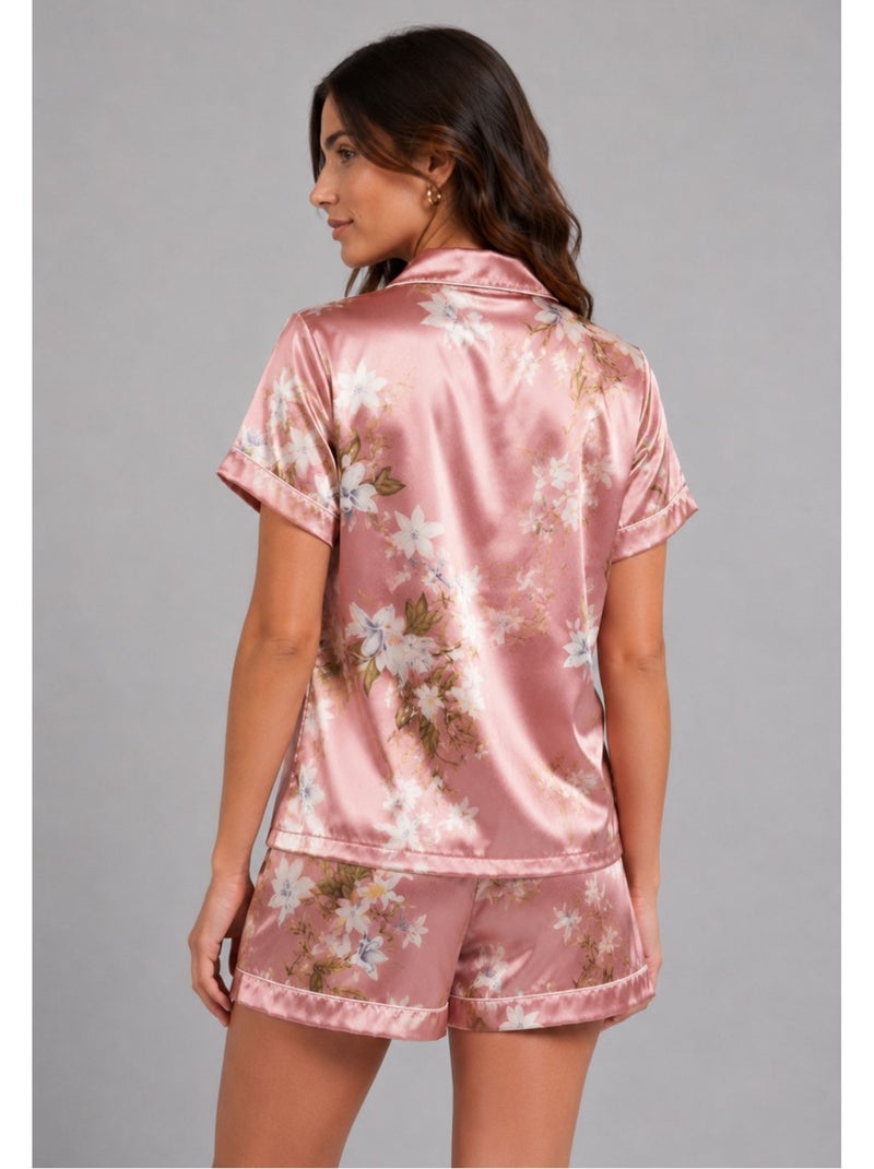 Pantaloncino in raso fluido Kebello Rosa - Kiabi