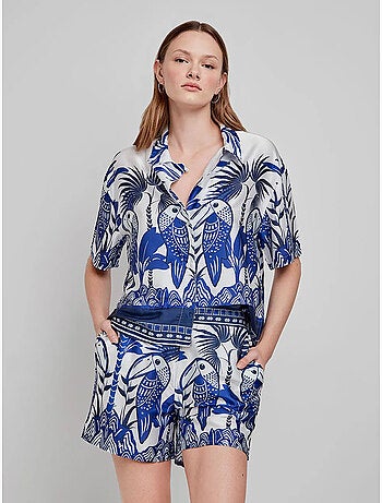 Pantaloncino stampato tropicale