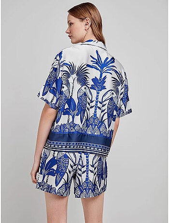 Pantaloncino stampato tropicale