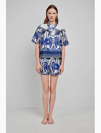 Pantaloncino stampato tropicale