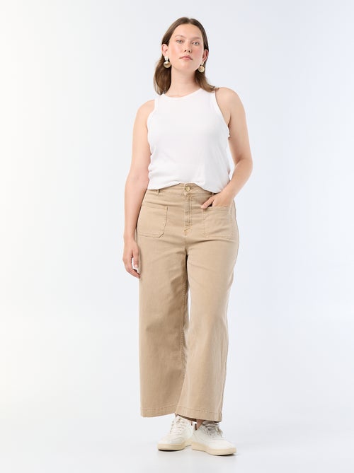 Pantalone a gamba larga / wide leg vita standard - Kiabi Pantalone a gamba larga / wide leg vita standard - Kiabi