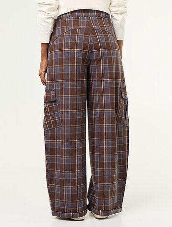 Pantalone a palloncino a quadri