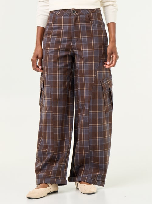 Pantalone a palloncino a quadri - Kiabi Pantalone a palloncino a quadri - Kiabi