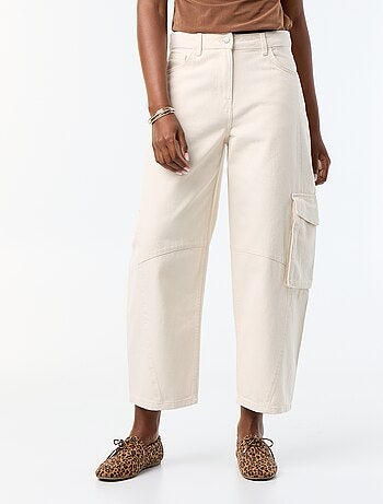 Pantalone a palloncino con tasca con patta