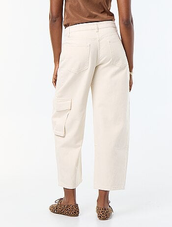 Pantalone a palloncino con tasca con patta