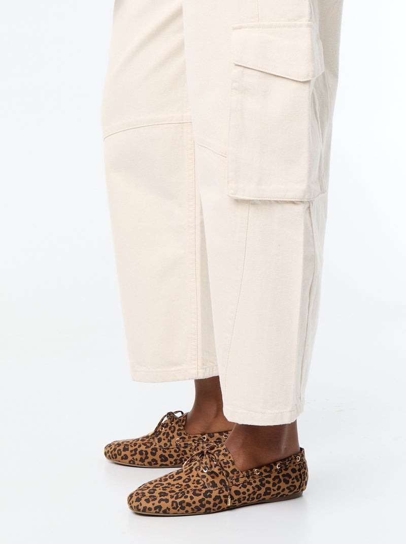 Pantalone a palloncino con tasca con patta Bianco Ecru - Kiabi