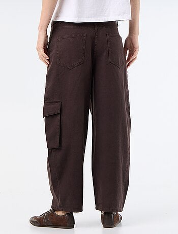 Pantalone a palloncino con tasca con patta