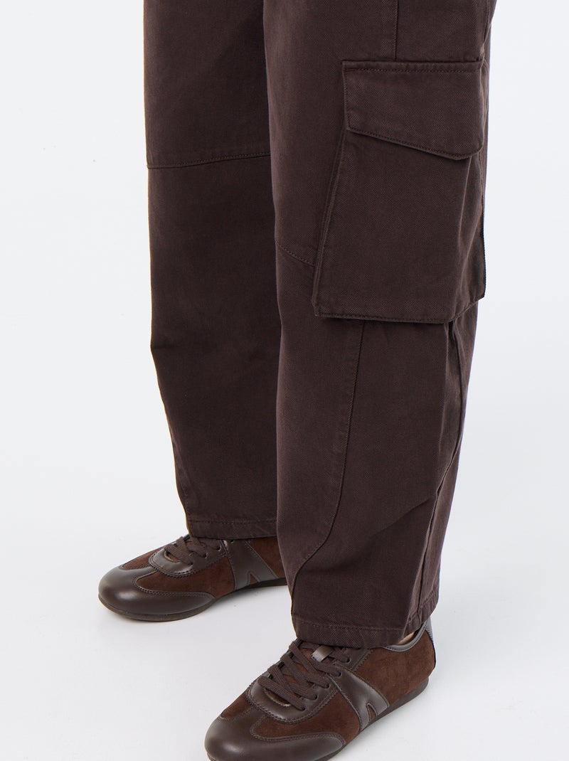 Pantalone a palloncino con tasca con patta Marrone - Kiabi