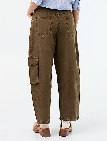 Pantalone a palloncino con tasca con patta