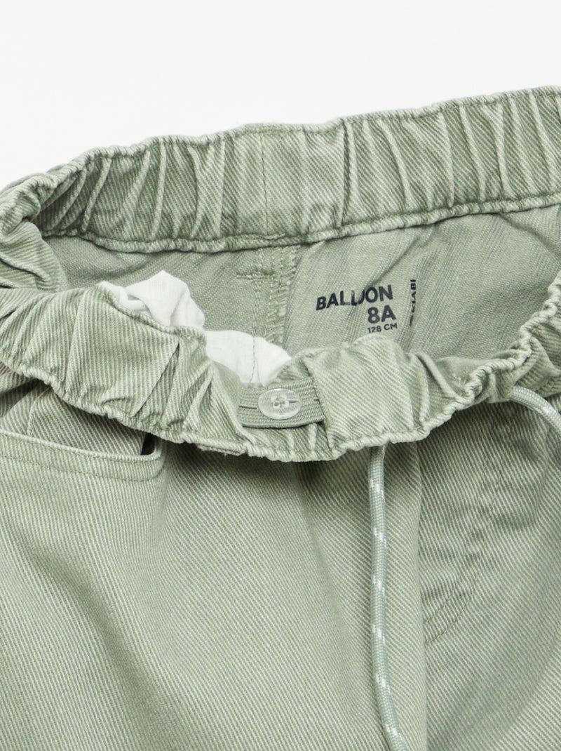 Pantalone a palloncino con tasche cargo Verde - Kiabi