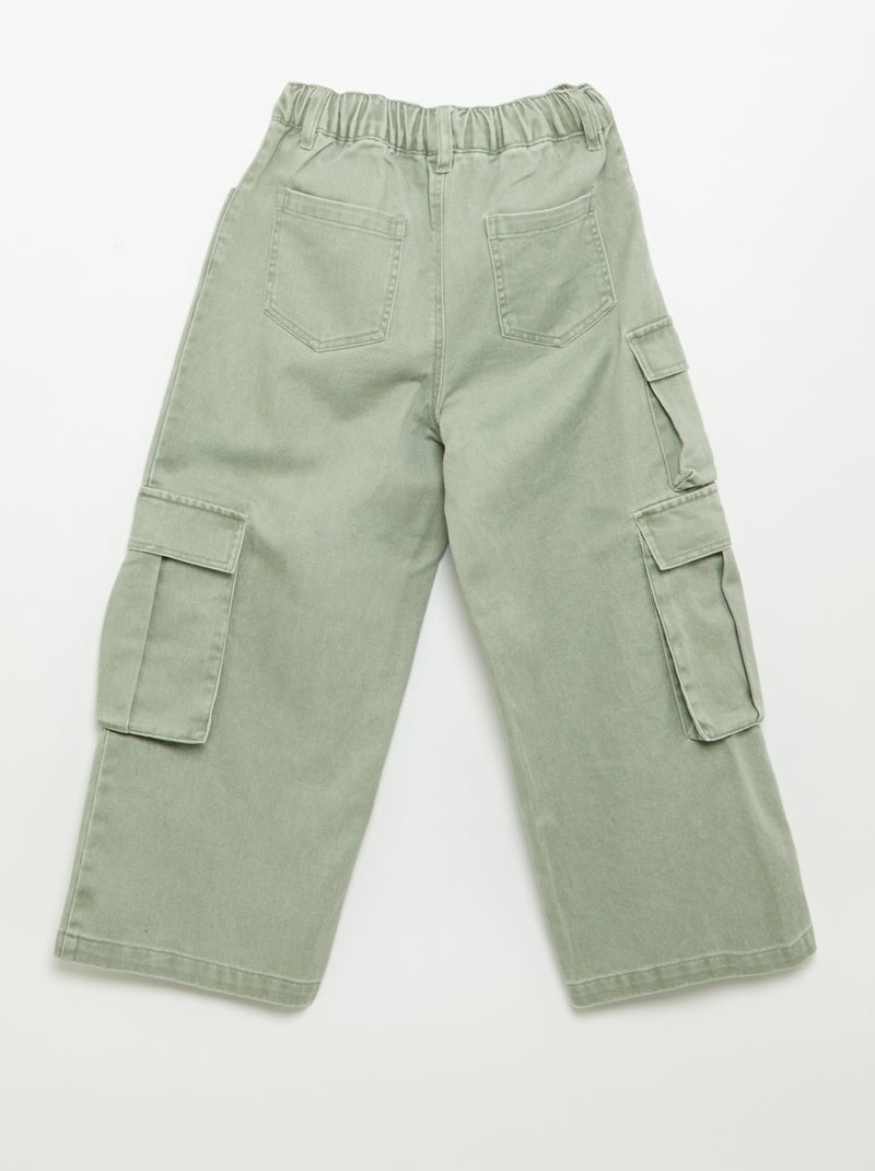 Pantalone a palloncino con tasche cargo Verde - Kiabi