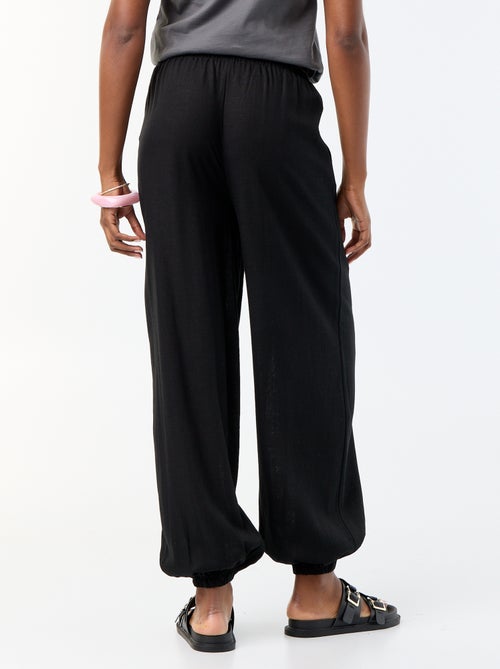 Pantalone a palloncino tinta unita con 2 tasche - Kiabi Pantalone a palloncino tinta unita con 2 tasche - Kiabi