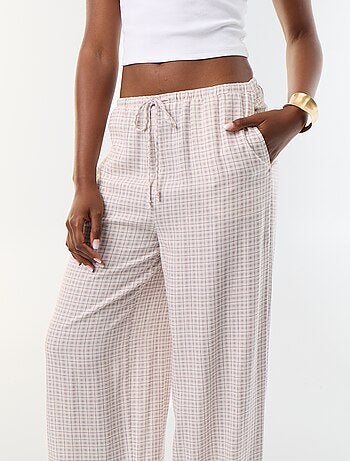 Pantalone a palloncino tinta unita con 2 tasche