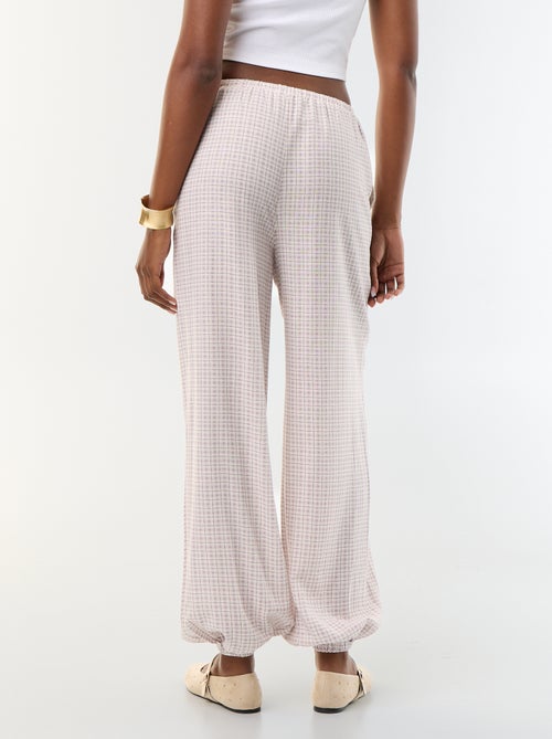 Pantalone a palloncino tinta unita con 2 tasche - Kiabi Pantalone a palloncino tinta unita con 2 tasche - Kiabi