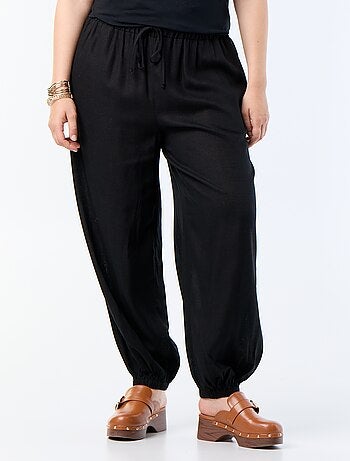Pantalone a palloncino tinta unita