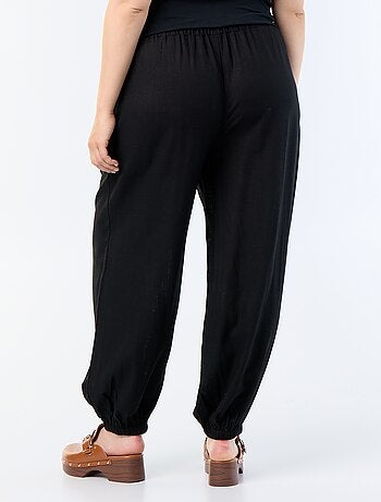 Pantalone a palloncino tinta unita