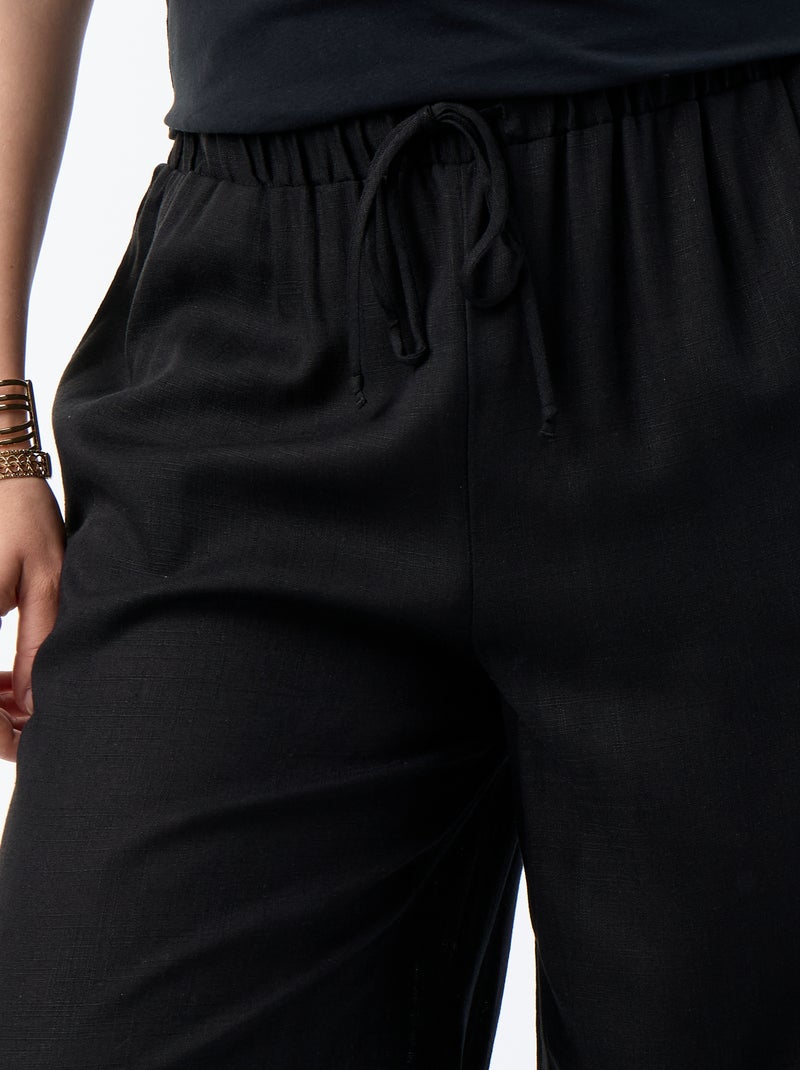 Pantalone a palloncino tinta unita Nero - Kiabi