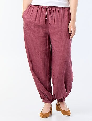 Pantalone a palloncino tinta unita