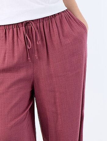 Pantalone a palloncino tinta unita