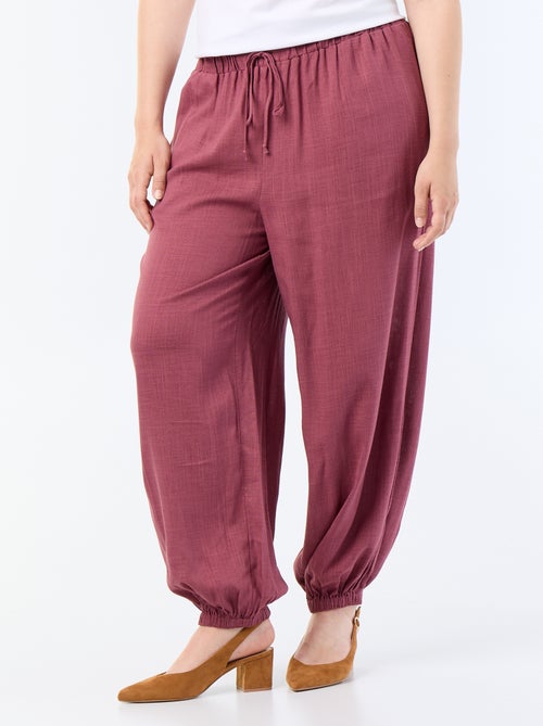 Pantalone a palloncino tinta unita - Kiabi Pantalone a palloncino tinta unita - Kiabi