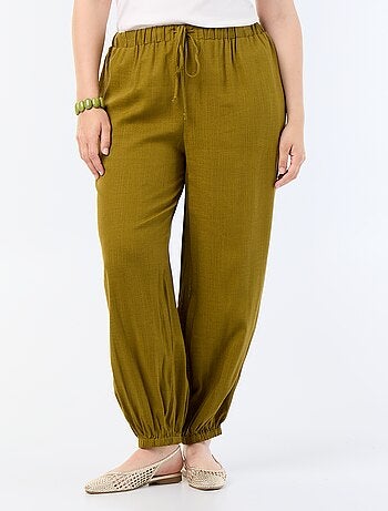 Pantalone a palloncino tinta unita