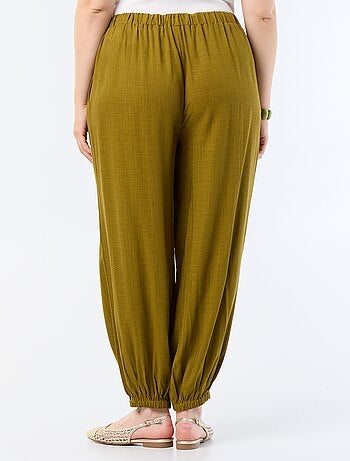 Pantalone a palloncino tinta unita