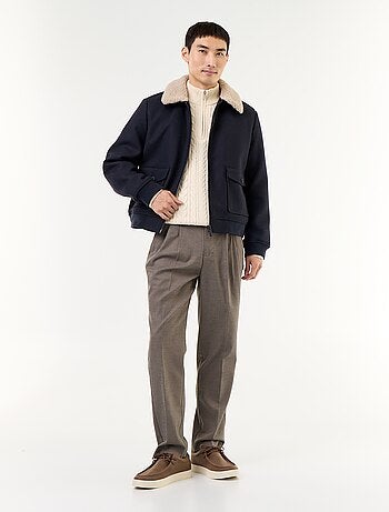 Pantalone a quadri dal taglio affusolato